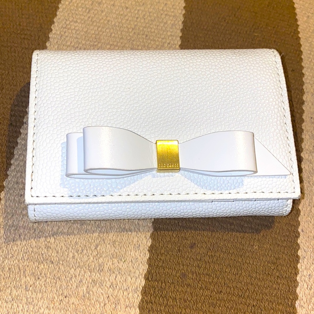 Bow Flap Mini Leather Purse by Ted Baker